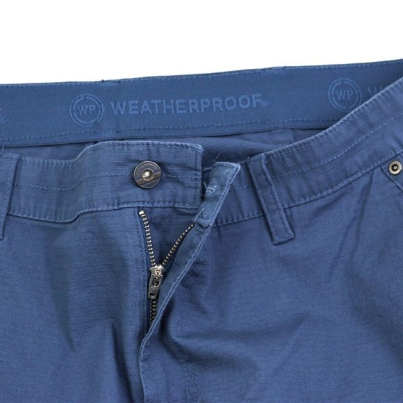 New Weatherproof  Size 44  Men's Ripstop Utility Shorts10" Inseam Storm Blue WP - Picture 7 of 12